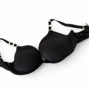 Vintage LIMITED EDITION Victoria's Secret black push up bra Size 38D